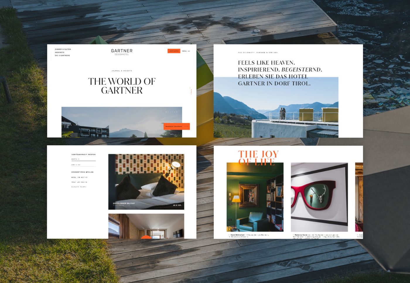 Hotel Gartner – Webdesign Wireframe